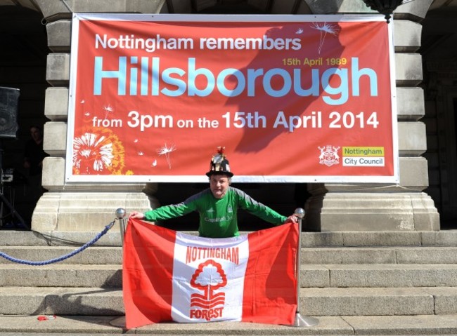 Soccer - Hillsborough 25th Anniversary Memorial Service - Nottingham Old Market Square