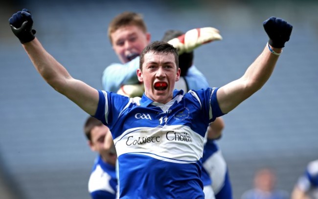 Sean O'Donoghue celebrates at the final whistle