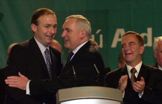 File Photo Former Taoiseach Bertie Ahern has criticised Fianna Fail leader Micheal Martin, stating he doesn't think much of him.