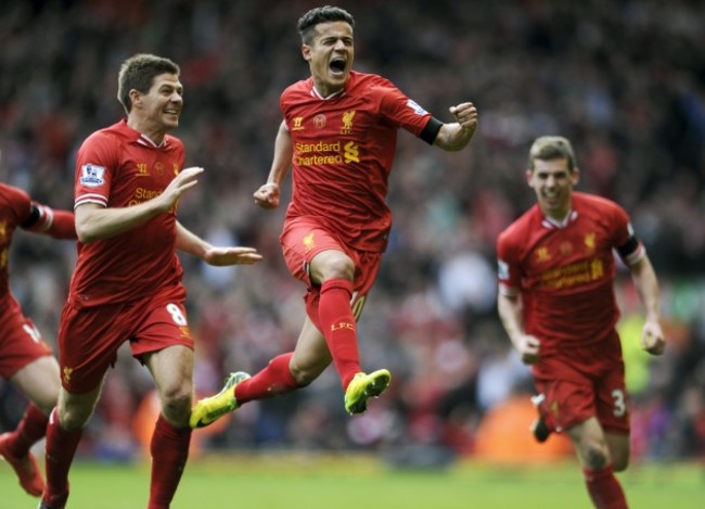 Philippe Coutinho, Steven Gerrard