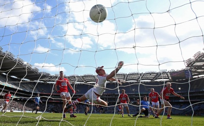 Michael Darragh MacAuley scores his side's first goal