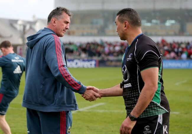 Rob Penney with Pat Lam