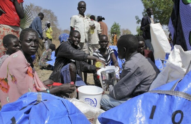 South Sudan Eating Roots