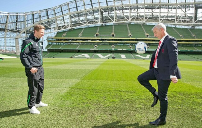 Ronan Finn with Ian Rush