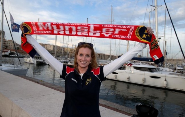 Munster fan Jane Malone from Nenagh Co Limerick in Marseille