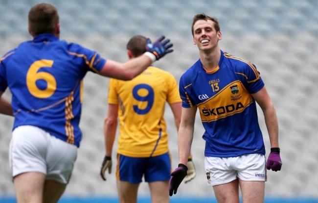 Conor Sweeney celebrates scoring