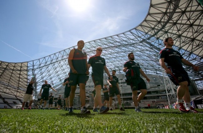 Simon Zebo, Paul O'Connell, Duncan Casey and Damien Varley