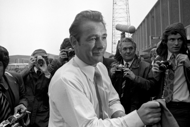 Soccer - Brian Clough at Leeds United - Elland Road