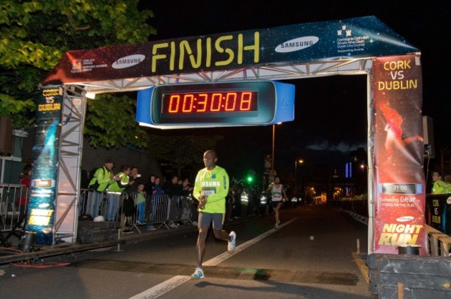 Peter Brandon wins the Dublin Samsung Night Race