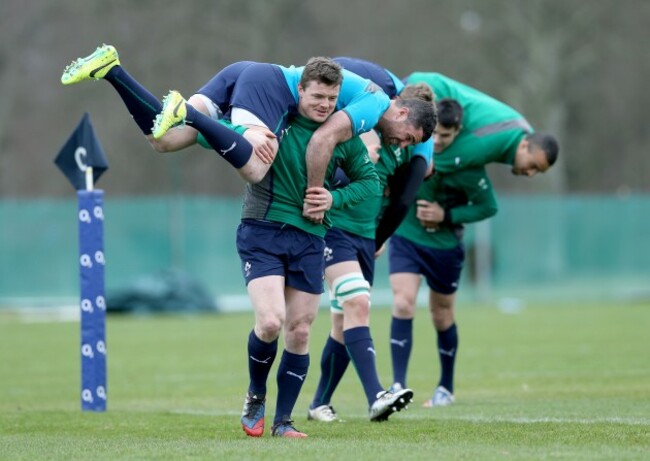 Brian O'Driscoll and Rob Kearney