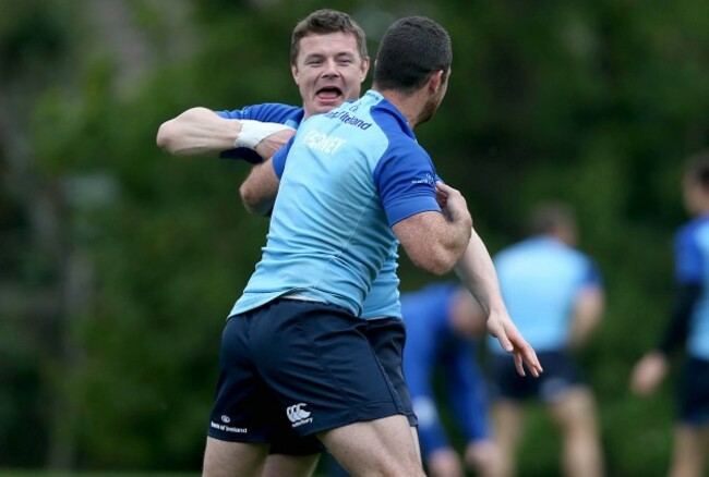Rob Kearney and Brian O'Driscoll