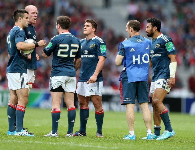 Conor Murray, Paul O'Connell, JJ Hanrahan, Ian Keatley, Casey Laulala and Ian Costello