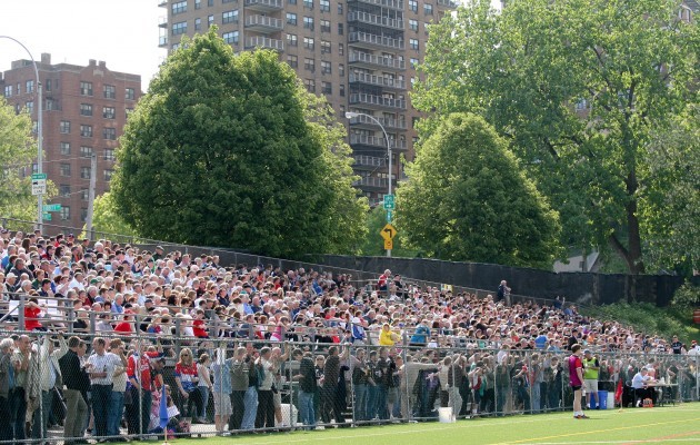 Fans watch today's game in Gaelic Park