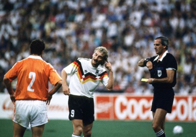 Soccer - World Cup Italia 90 - Second Round - West Germany v Netherlands