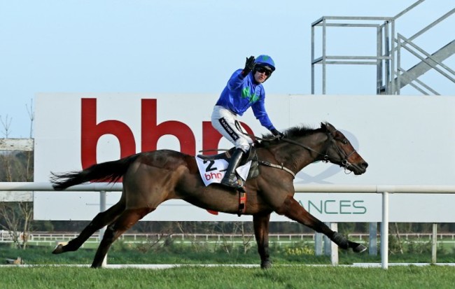 Ruby Walsh and Hurricane Fly celebrates winning