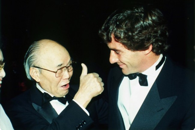 SOICHIRO HONDA AND AYRTON SENNA