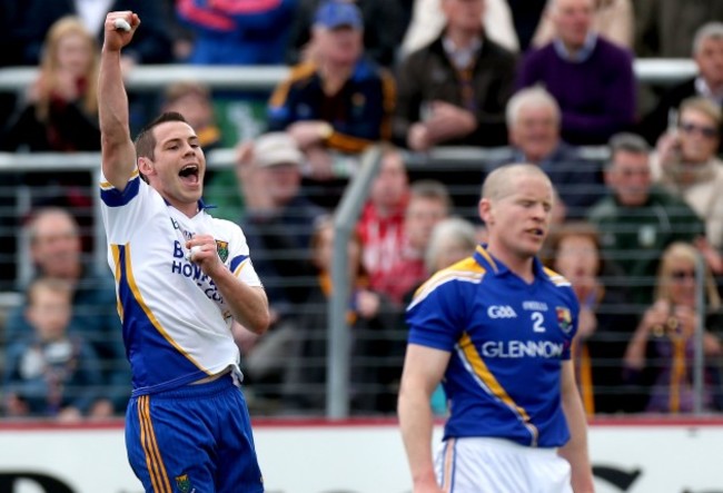 John McGrath celebrates a late score