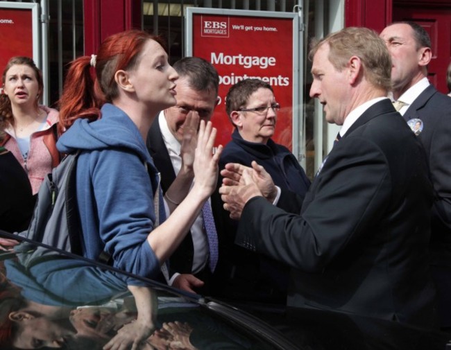 Enda Kenny and Simon Harris Cavanssing. A