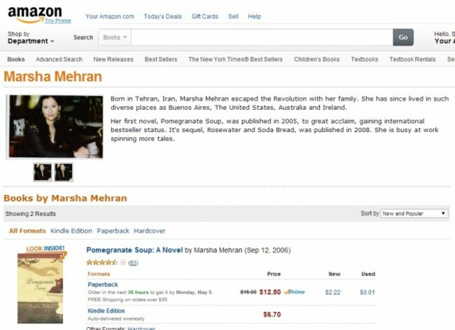 marsha mehran amazon