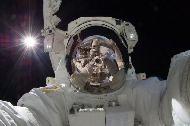A selfie in space - Imgur