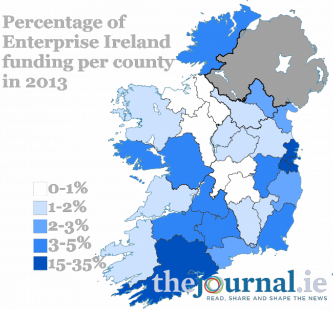 Enterprise Ireland Map