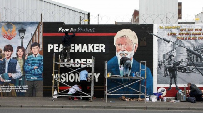 Gerry Adams Arrested. Artists put the f