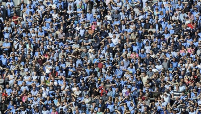 Dublin supporters on Hill 16