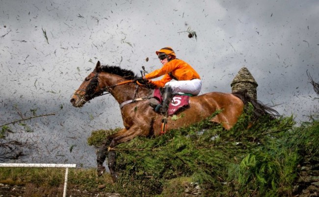 Barry Walsh on Classic Cut clears the Avon Ri Stone Wall