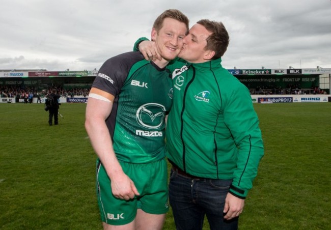 Eoin Griffin and Paul O'Donohoe after the game