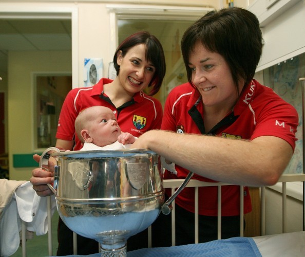 Norita and Mairead Kelly with baby Jack Mulvihill