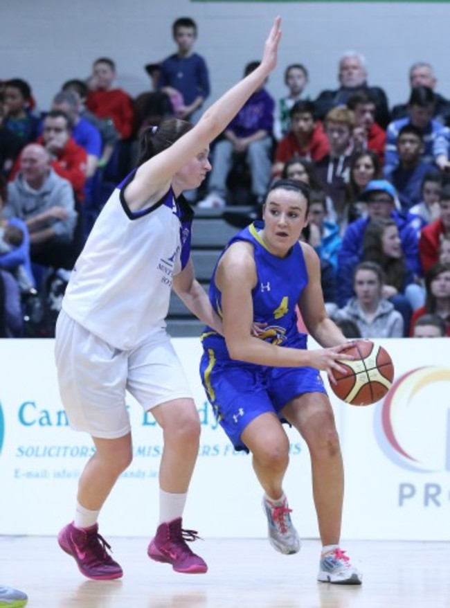 Team Montenotte Hotel Cork's Amanda O'Regan and Louise Galvin of UL Huskies 24/1/2014