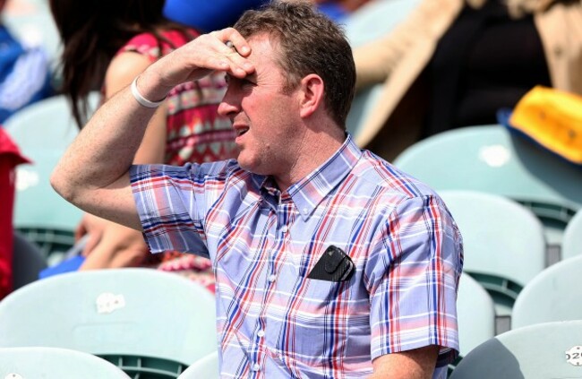 Brian Whelehan looks on