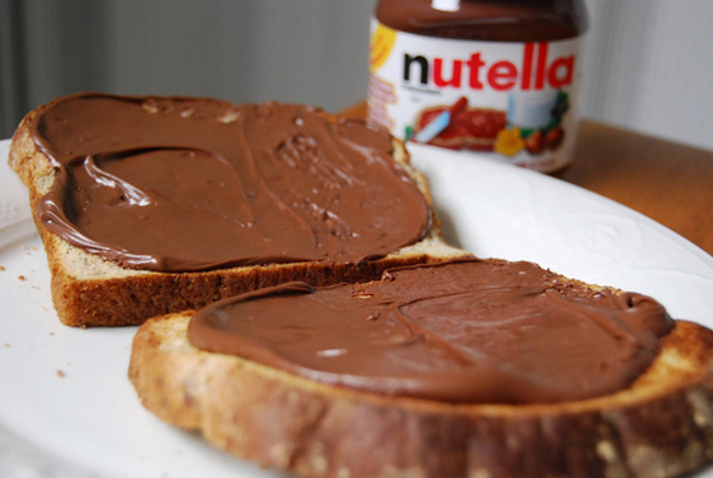 nutella for breakfast