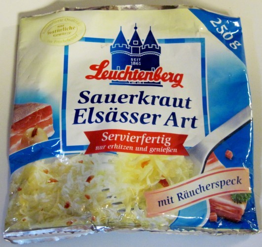 German sauerkraut with bacon