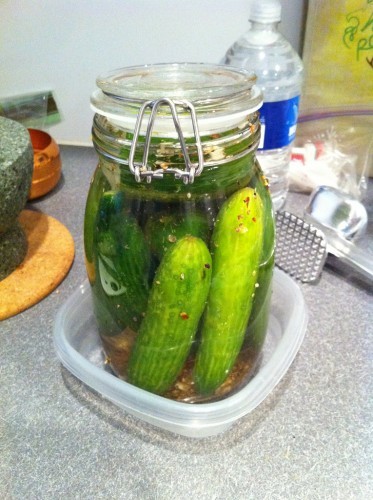 Half-Sour Pickles