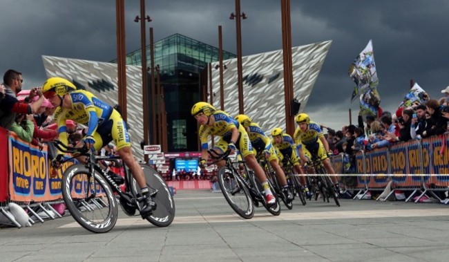 Nicolas Roche leads the team