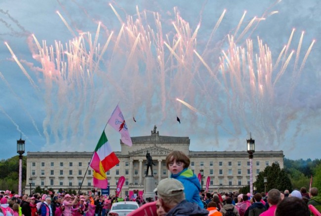 Fireworks over Stormont for the Giro d'Italia