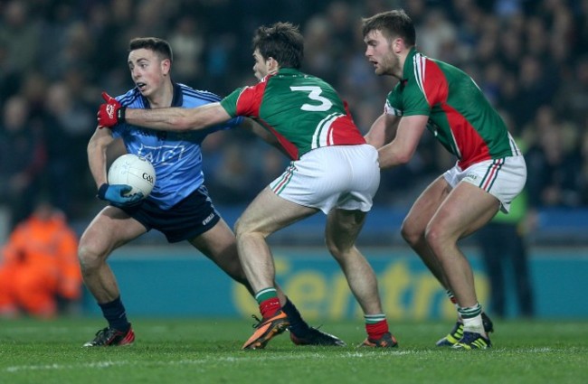 Cormac Costello with Ger Cafferky and Aidan O'Shea