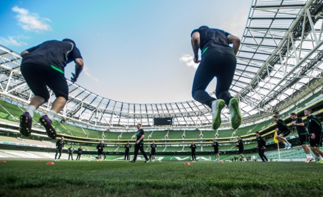 General view of Shamrock Rovers training