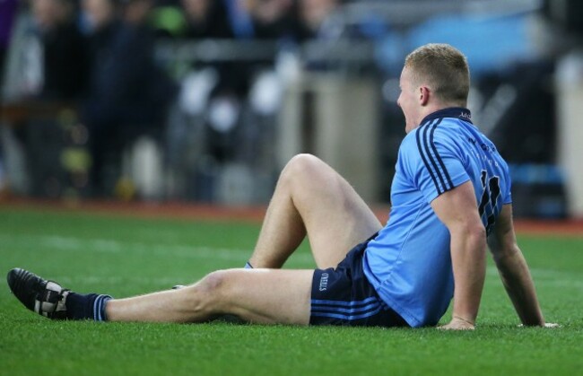 Ciaran Kilkenny sustains an injury