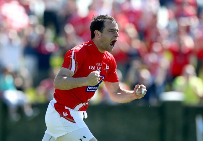 Shane Lennon celebrates scoring