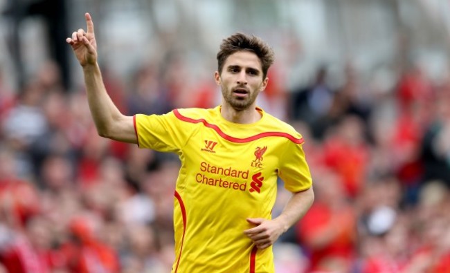 Fabio Borini celebrates scoring his sides second goal