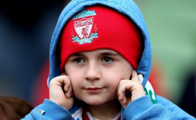 A young Liverpool fan