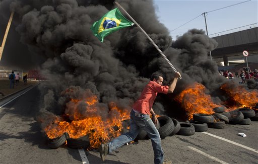 APTOPIX Brazil WCup Protests