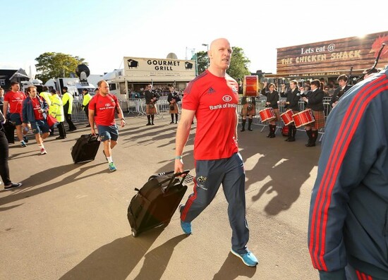 Paul O'Connell arrives
