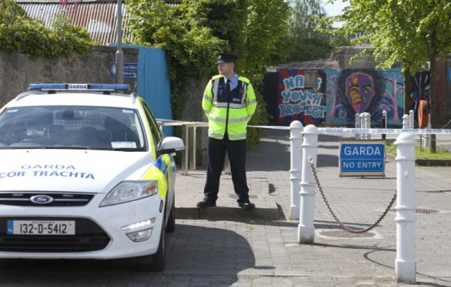 Naas Murder Scene. Gardai at the scene