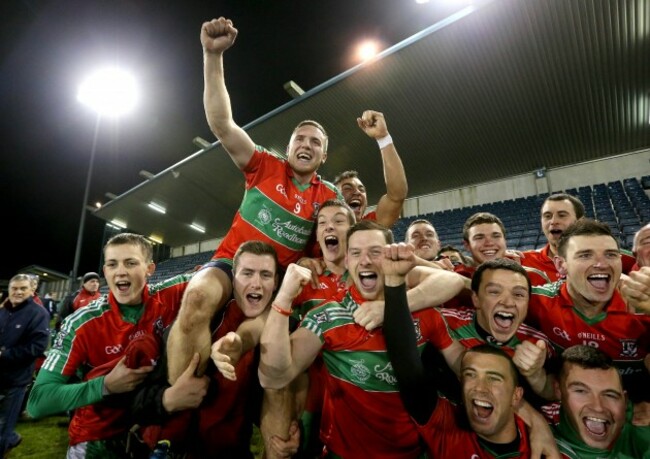 Ballymun Kickhams' players celebrate after the game