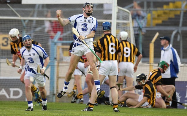 Ray Barry celebrates a Waterford goal