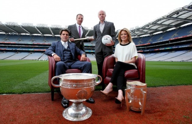 Rachel Wyse and Brian Carney with Jamesie O&rsquo;Connor and Peter Canavan