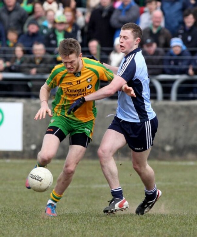 Ross Wherity in action against Jack McCaffery 7/4/2013